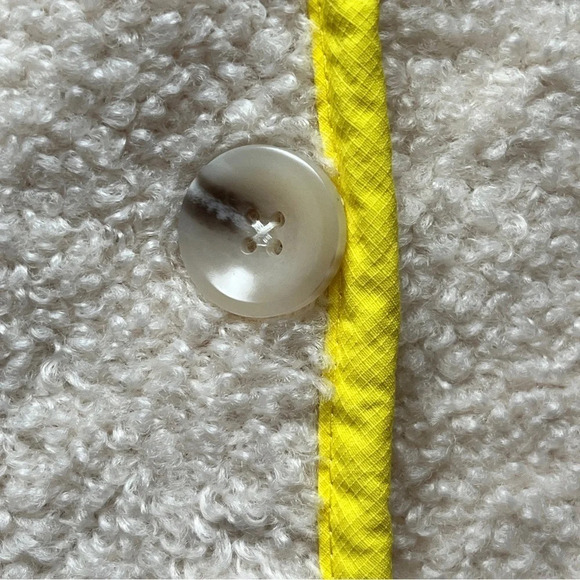 Zara Kids Boucle Knit Sweater Vest Fleece Pile  Retro Vintage Button Down 13-14 - Picture 14 of 15